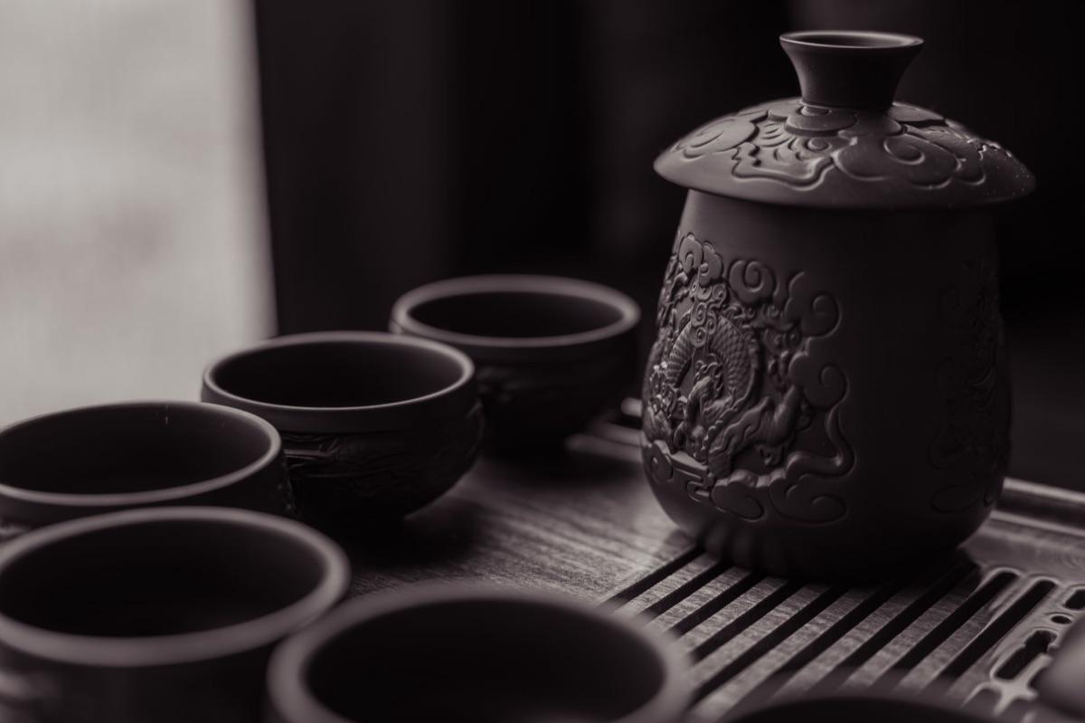 Set de té tradicional chino para la ceremonia del té