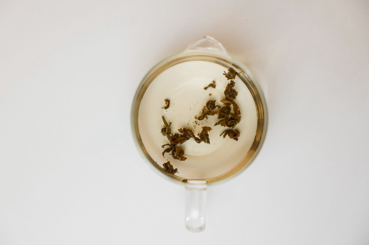 Tarta de té Pu-erh prensada y seca