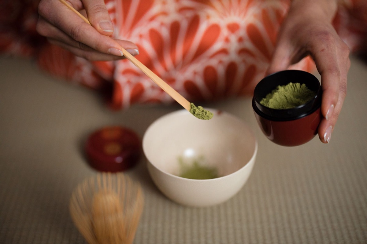 抹茶沖泡的過程
